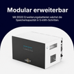 SunEnergyXT 500 modular erweiterbar mit B500 Erweiterungsbatterien in 5-kWh-Schritten