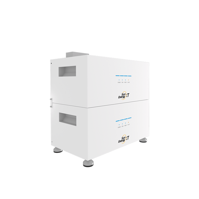 2× SunEnergyXT B500 uitbreidingsbatterijen (10 kWh) · Direct leverbaar