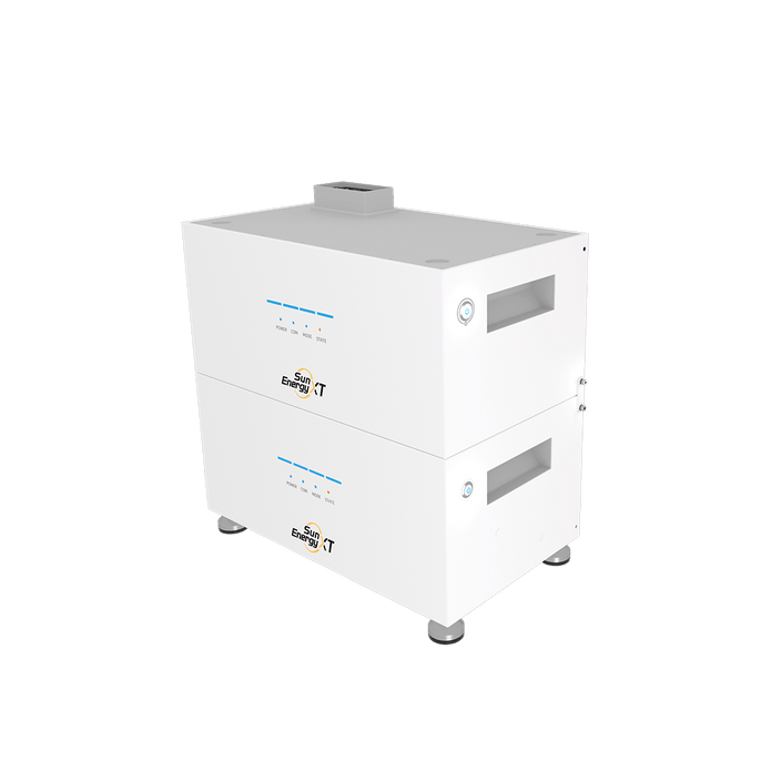 2× SunEnergyXT B500 uitbreidingsbatterijen (10 kWh) · Direct leverbaar