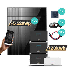 SunEnergyXT 500 Serie – Produktabbildung und Set-Komponenten