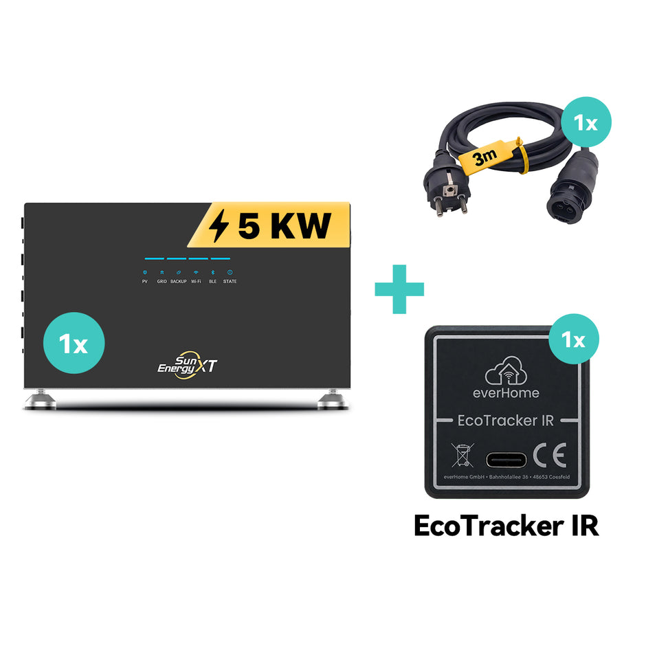 SunEnergyXT 500 PRO 5 kWh 2.400 W mit EcoTracker IR
