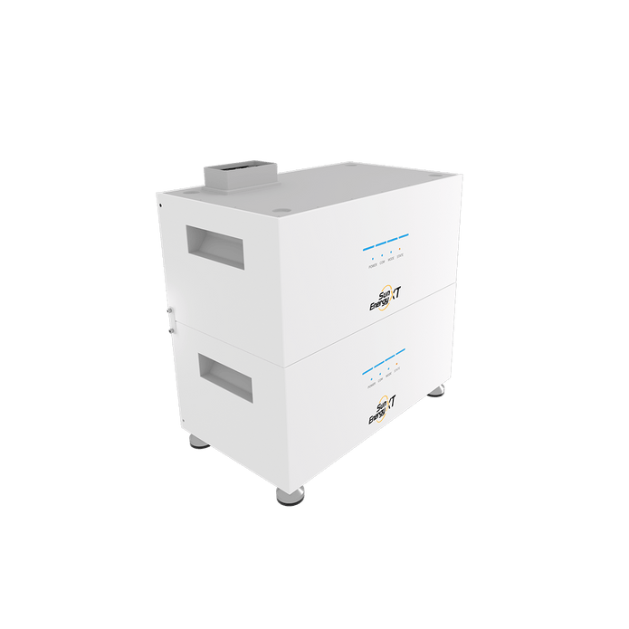 2× SunEnergyXT B500 uitbreidingsbatterijen (10 kWh) · Direct leverbaar