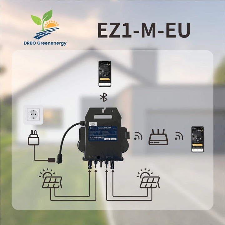 APsystems EZ1-M 800 Watt Mikrowechselrichter - WLAN, Bluetooth Sunlit Solar