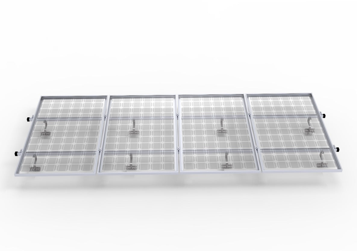 Ziegeldach Montagesatz für 4 Solarmodule - Dachhaken DRBO Greenenergy
