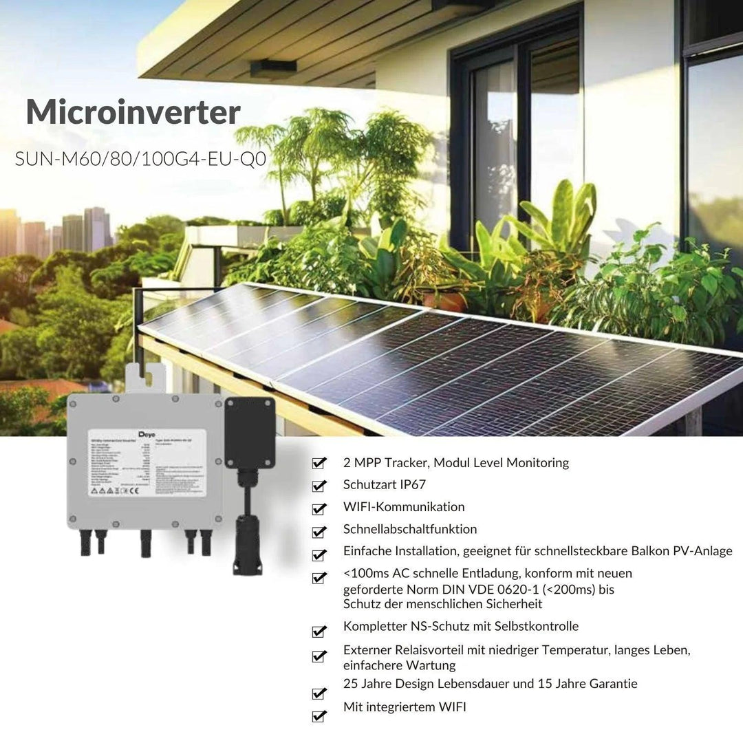 Deye 2000W SUN-M200G4-EU-Q0 Microwechselrichter DRBO Solar