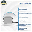 Deye 2000W SUN-M200G4-EU-Q0 Microwechselrichter DRBO Solar