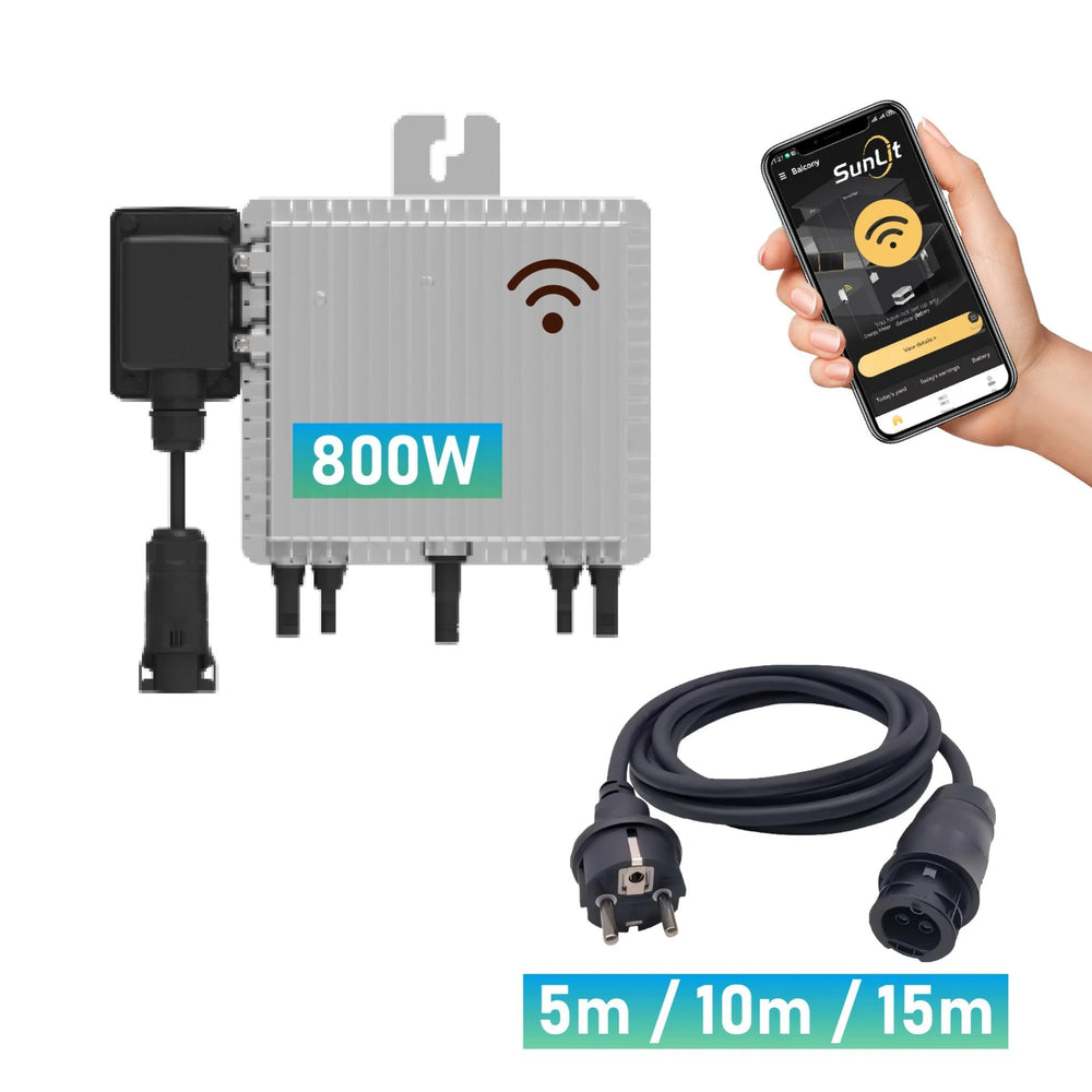 Deye SUN-M80G4-EU-Q0 800 Watt Mikrowechselrichter - WLAN, Bluetooth Sunlit Solar