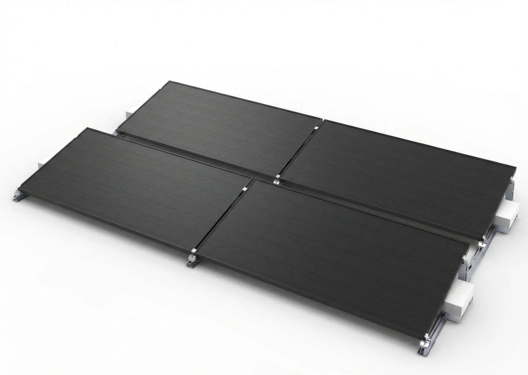 Flachdachhalterung für 4 Solarmodule SunEnergyXT