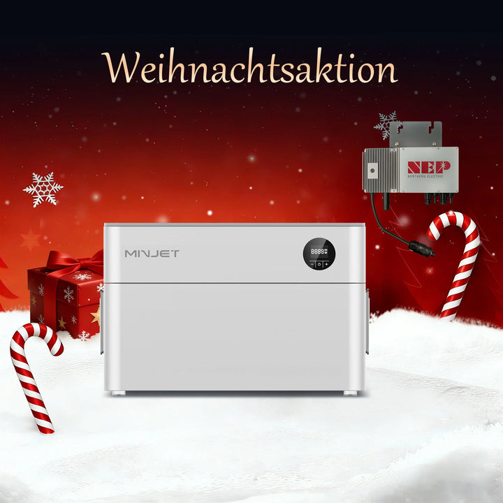 Minjet 2kWh Starter Set (REFURBISHED) mit NEP 600W Wechselrichter