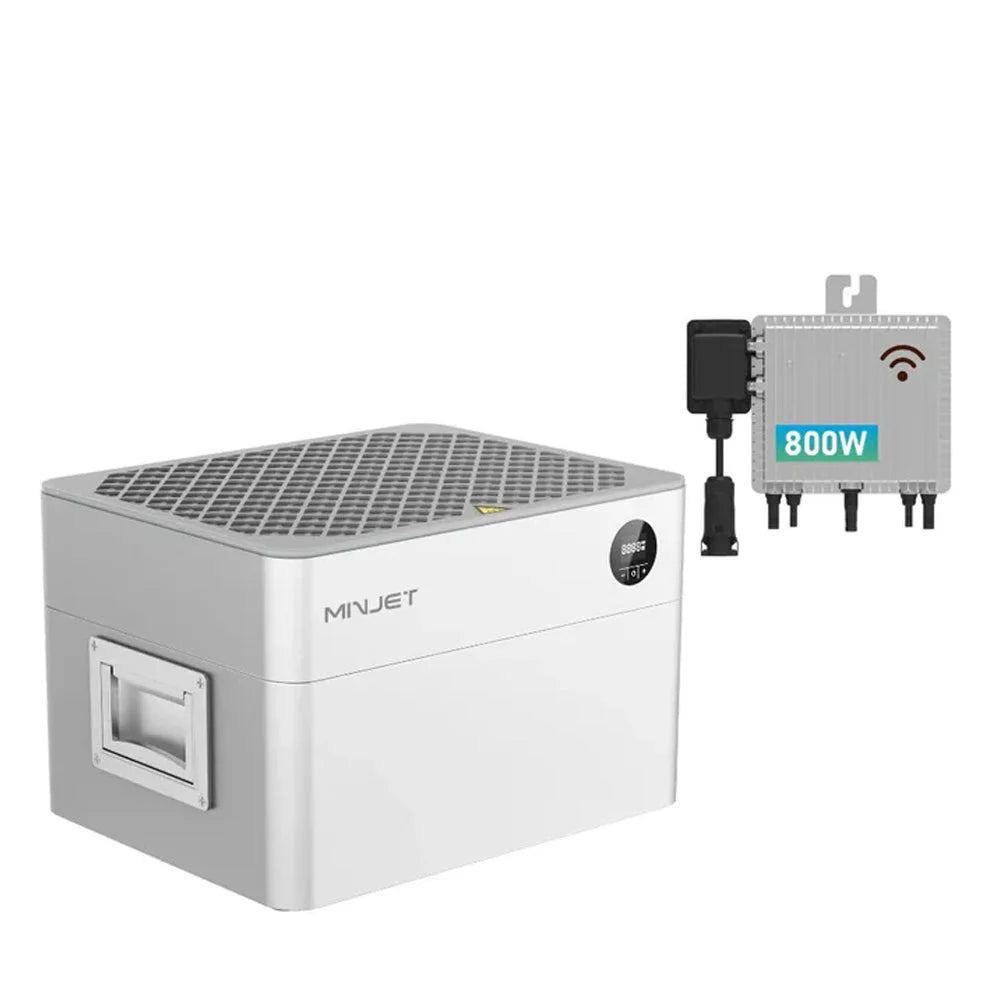 Minjet Balkonkraftwerkspeicher (2.016Wh) - REFURBISHED EDITION mit Deye M80G4 Wechselrichter