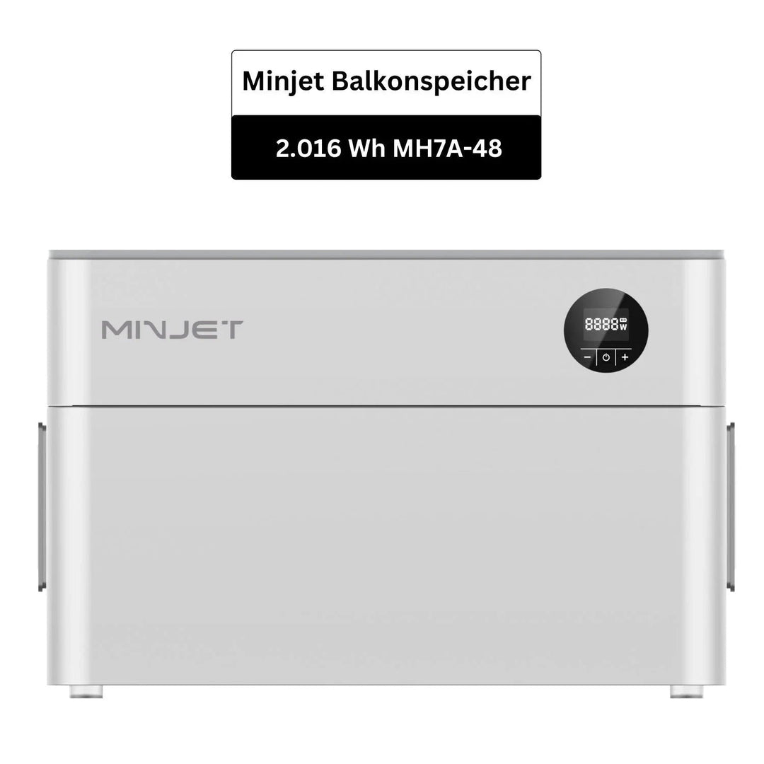 Minjet Balkonkraftwerkspeicher (2.016Wh) REFURBISHED mit Deye M80G4 Wechselrichter (Copy) Minjet