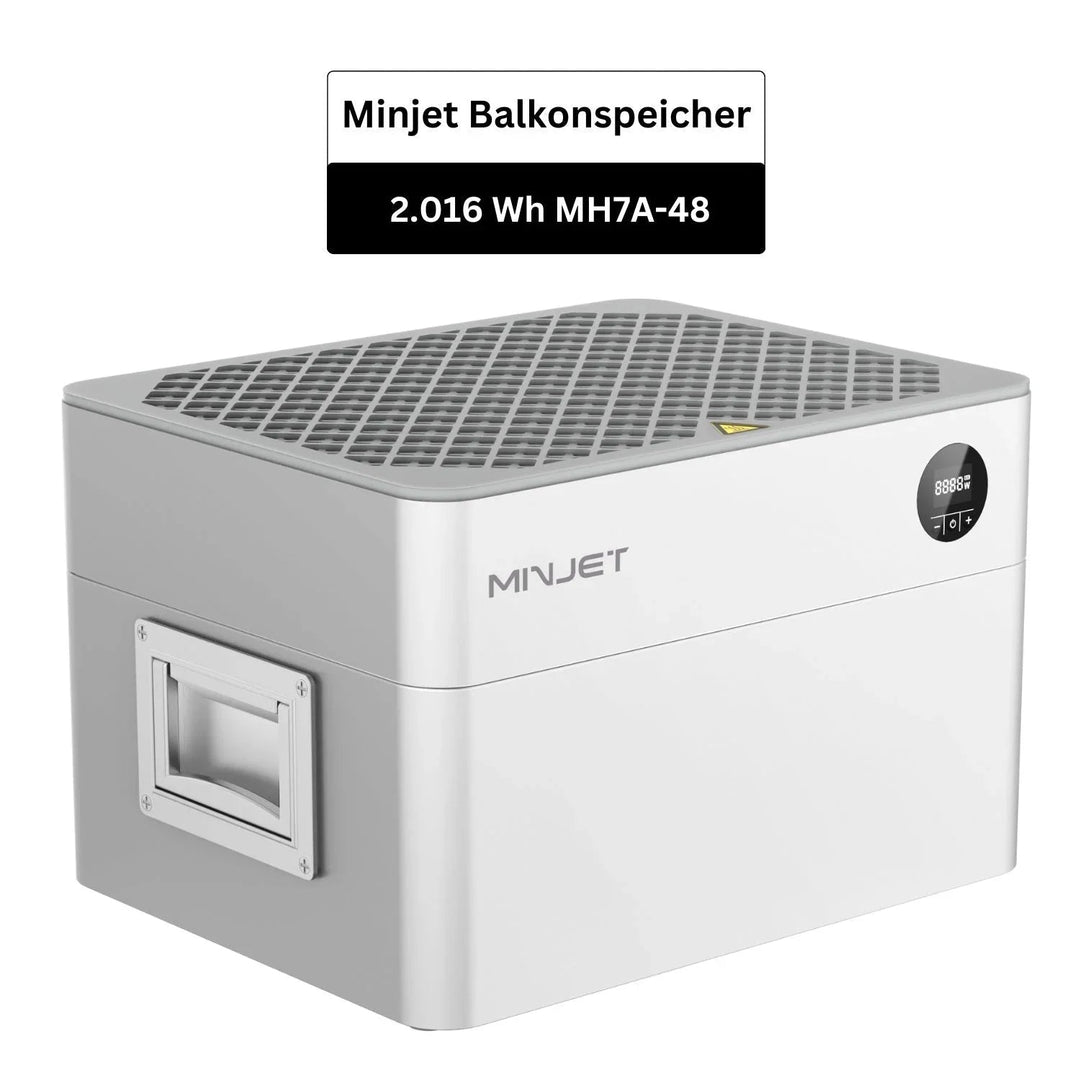 Minjet Balkonkraftwerkspeicher (2.016Wh) REFURBISHED mit Deye M80G4 Wechselrichter (Copy) Minjet