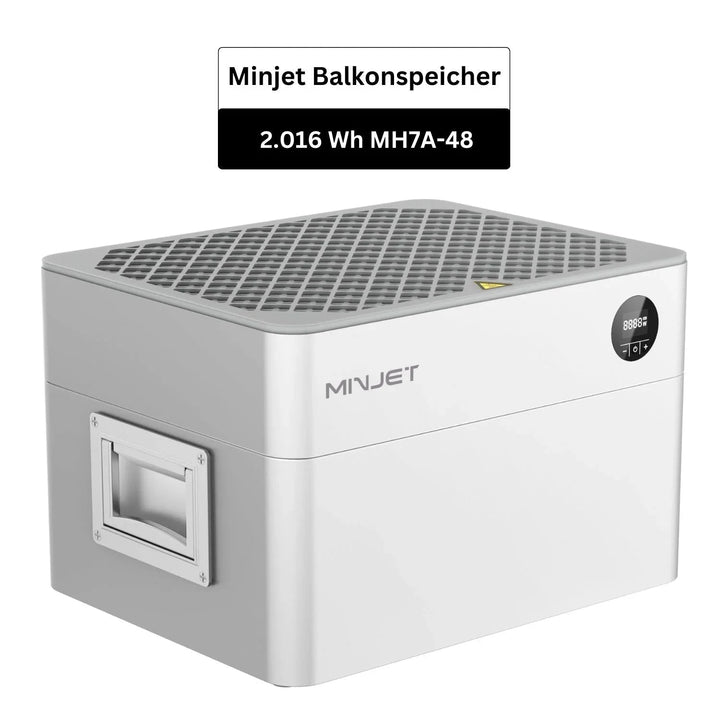 Minjet Balkonkraftwerkspeicher (2.016Wh) REFURBISHED mit Deye M80G4 Wechselrichter (Copy) Minjet