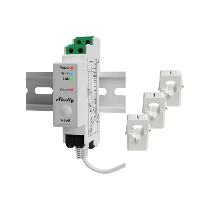 Shelly Pro 3EM (120A) - Smarter Strommesser für Dein Zuhause