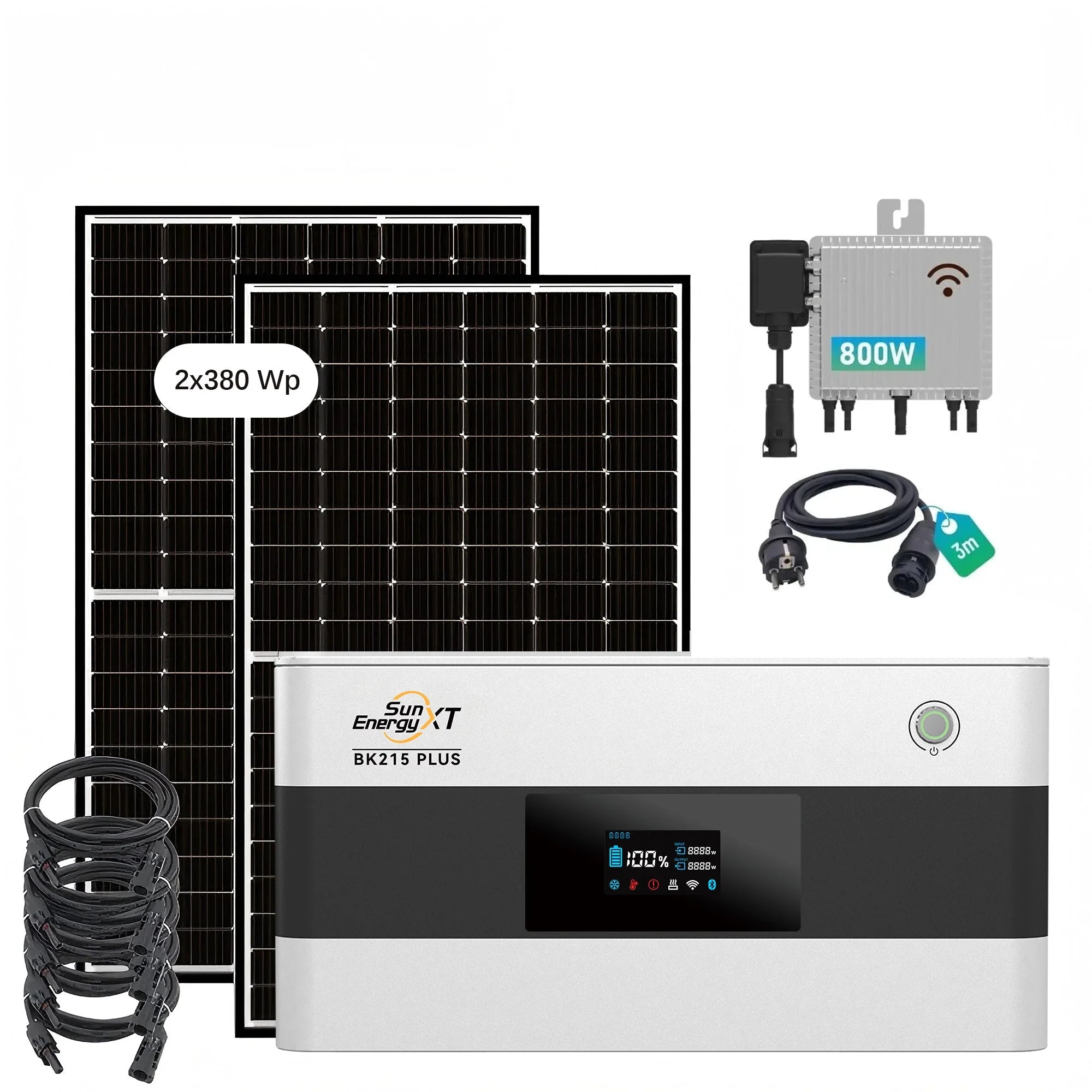SunEnergyXT Next-Level Solar Set met zonnepanelen en omvormer