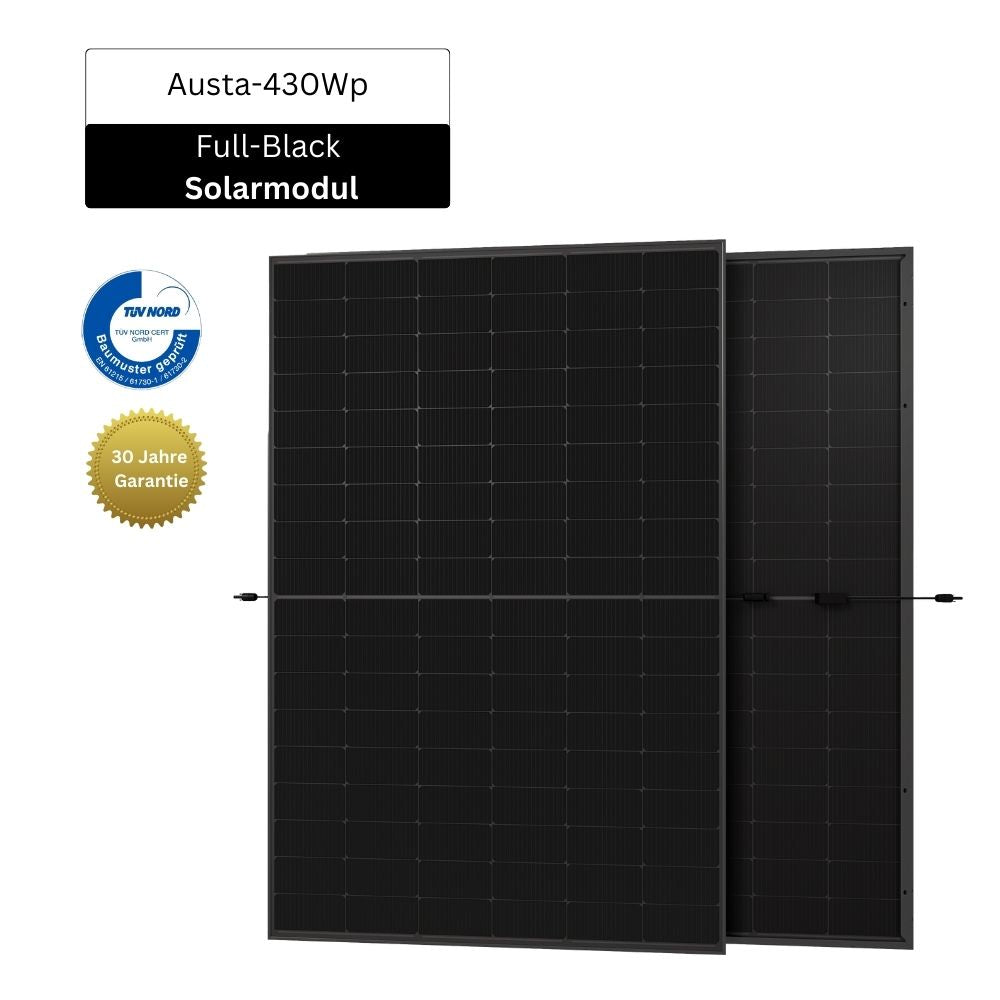 430 Wp AUSTA Solarmodul Full-Black - AU410-27-MHB DRB Solar