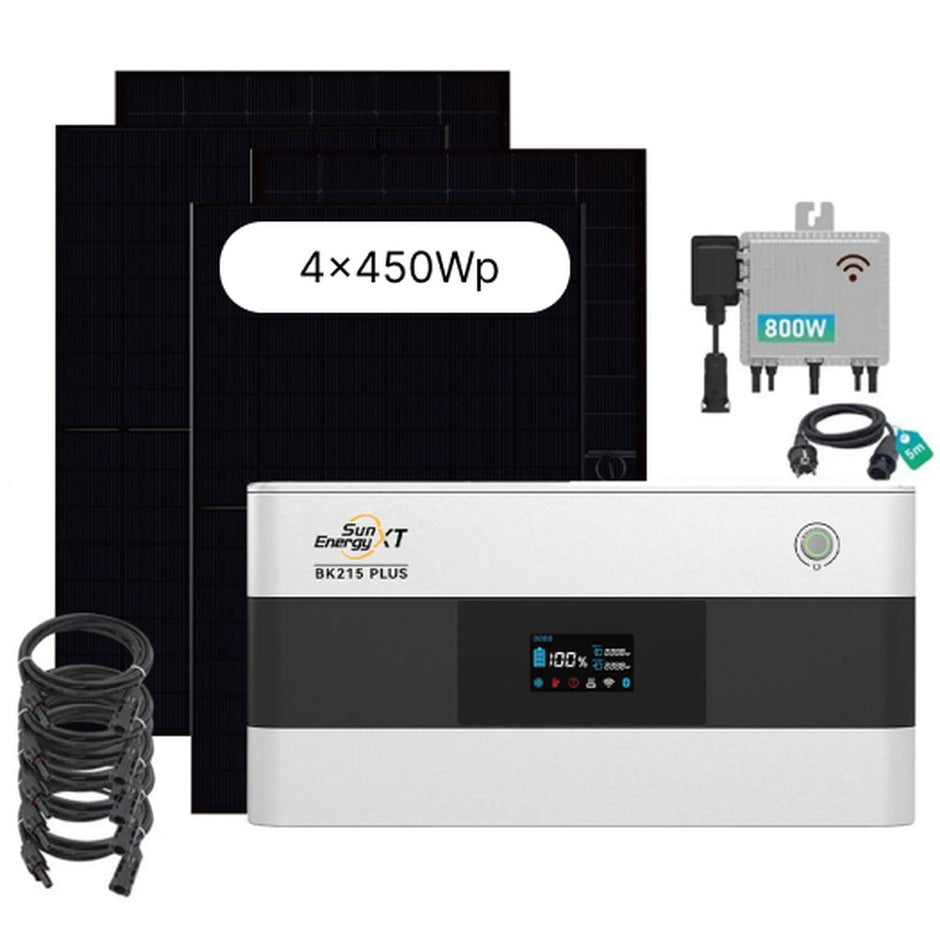 SunEnergyXT 1800 Wp Balkonkraftwerk-Komplettset mit Speicher DRBO Greenenergy