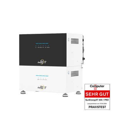 SunEnergyXT 500 PRO mit 1 B500 Erweiterungsbatterie (10 kWh) – ComputerBild SEHR GUT