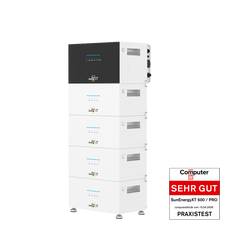 SunEnergyXT 500 PRO mit 4 B500 Erweiterungsbatterien (25 kWh) – ComputerBild SEHR GUT