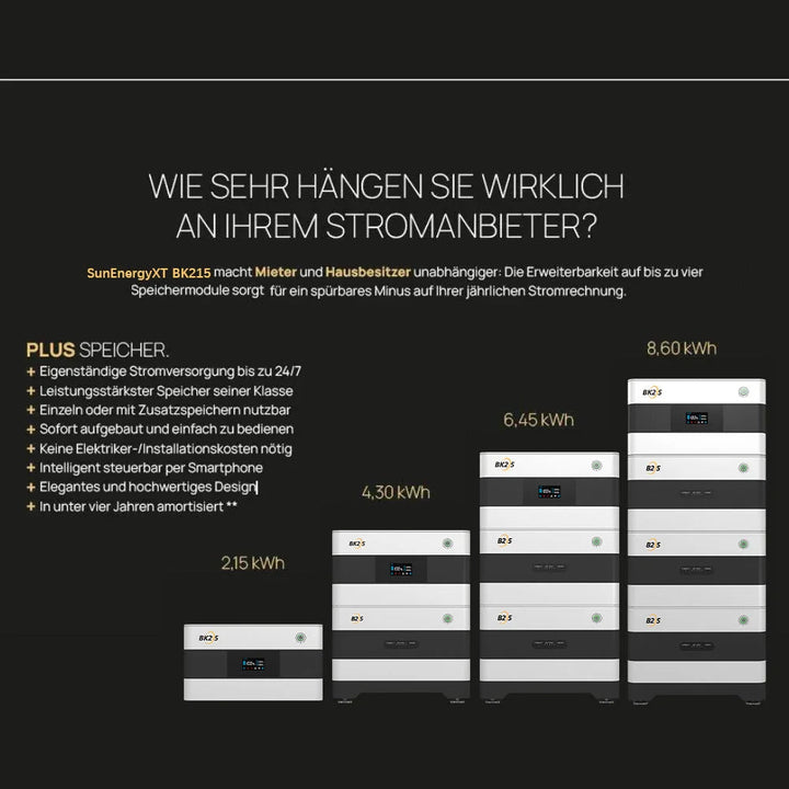 SunEnergyXT B215 Erweiterungs-Duo - 4,3 kWh