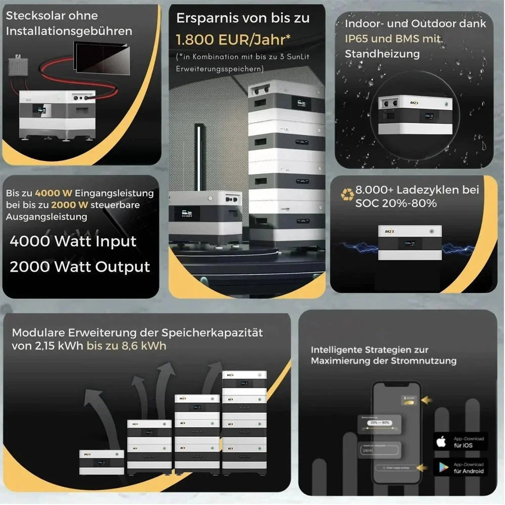 SunEnergyXT B215 Erweiterungsspeicher - 2,15 kWh SunEnergyXT