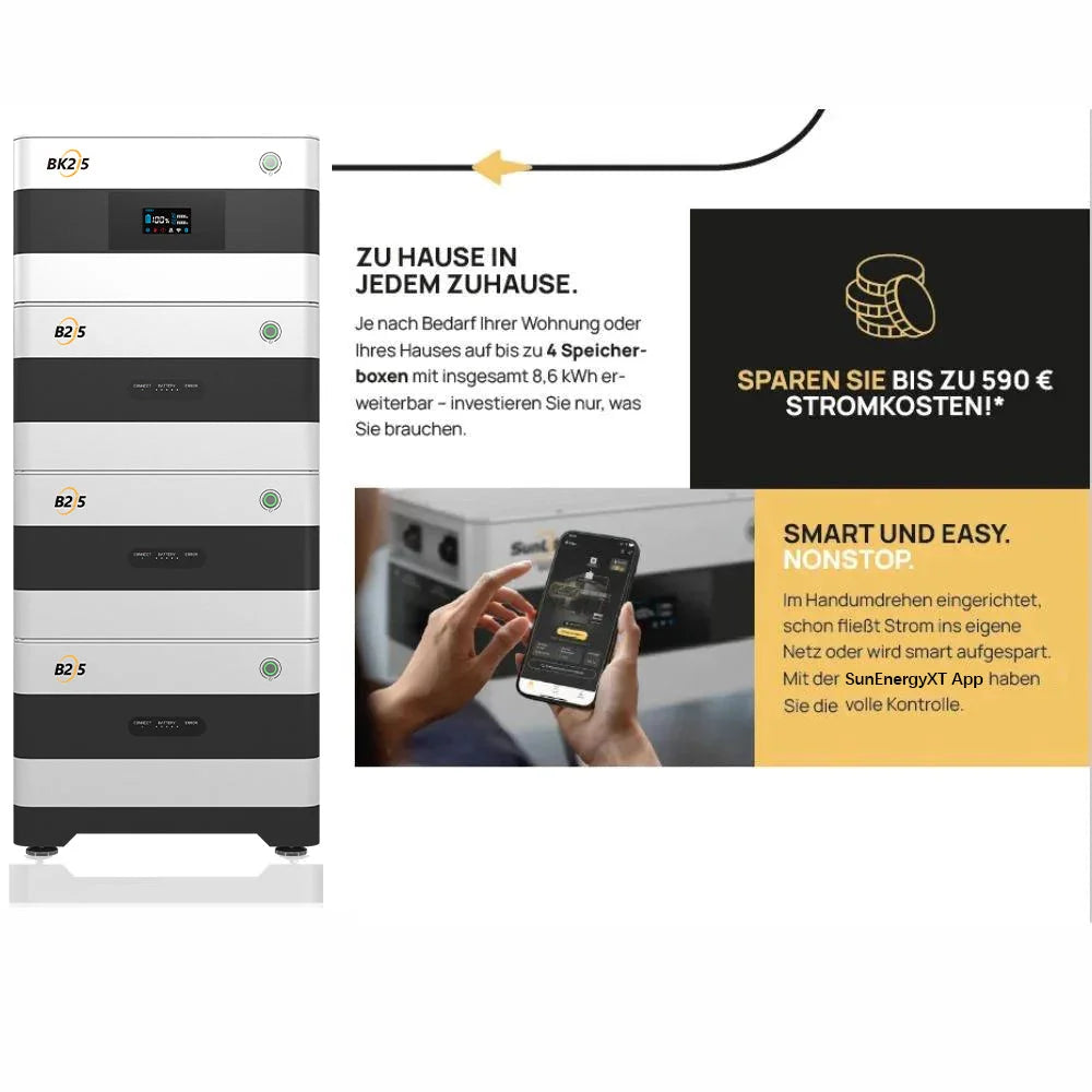 SunEnergyXT BK215 Kopfspeicher (REFURBISHED) - 2,15 kWh SunEnergyXT