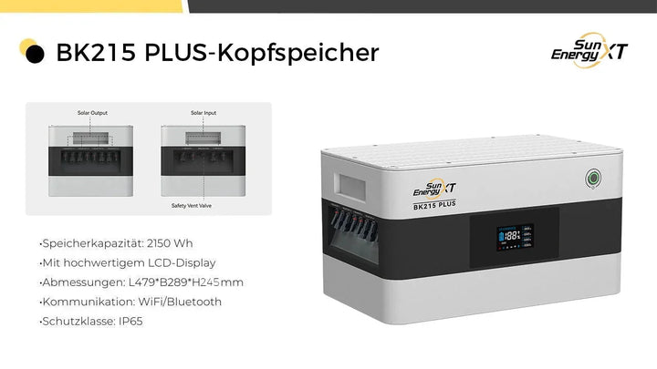 SunEnergyXT BK215 PLUS Kopfspeicher - 2,15 kWh SunEnergyXT