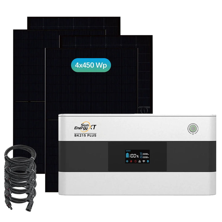 SunEnergyXT BK215 PLUS (2,15 kWh) Sparpaket 02 inkl. 4x 450 Wp Solarmodule SunEnergyXT