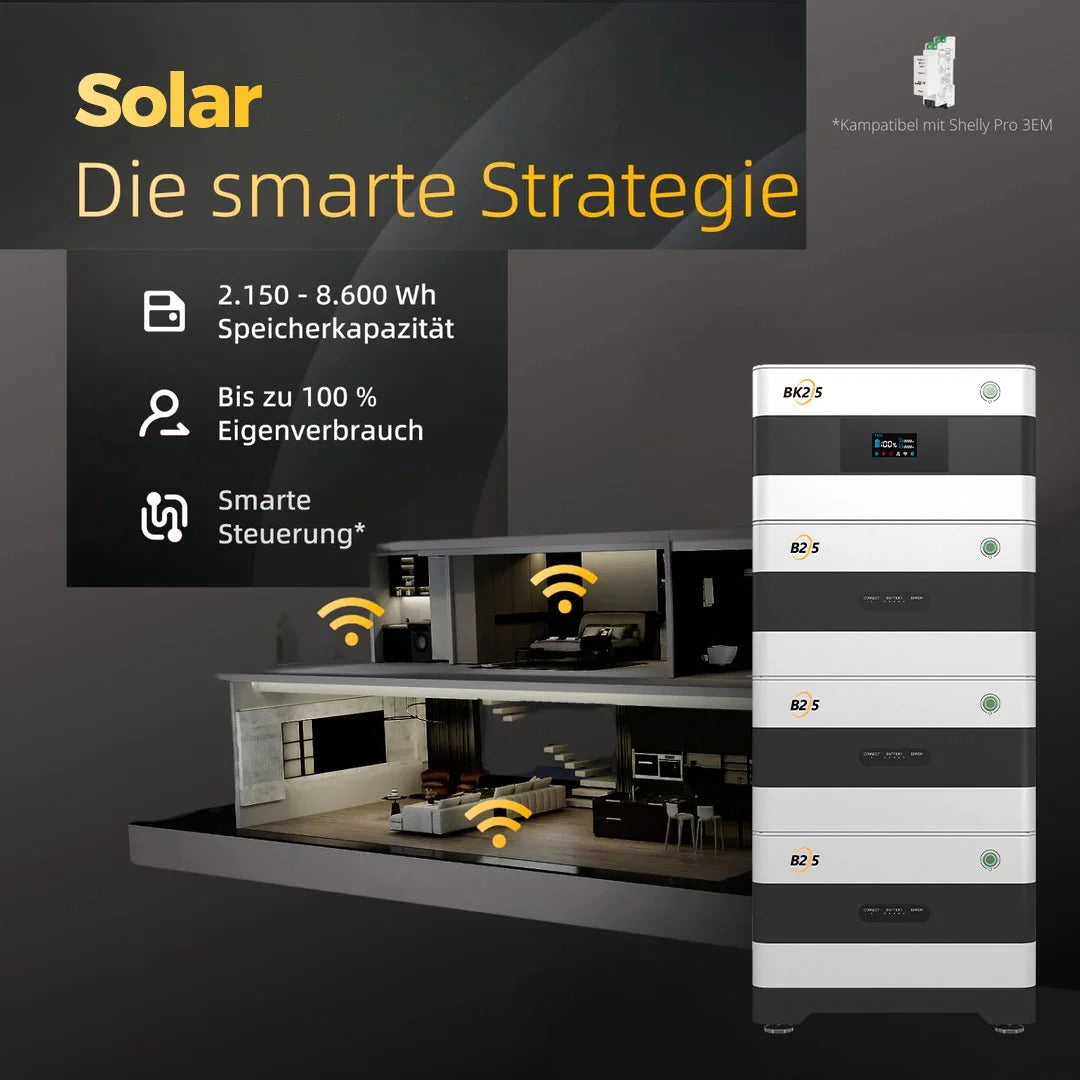 SunEnergyXT BK215 PLUS (2,15 kWh) Sparpaket 03 inkl. 4x 450 Wp Solarmodule + 800 W Wechselrichter SunEnergyXT