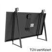 SunEnergyXT Solarmodulhalterung 3-in-1 (Full-Black) für Balkonkraftwerk MSH-01B - Balkon, Terrasse, Flachdach SunEnergyXT