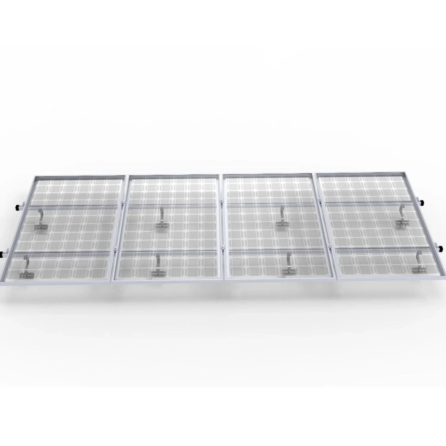 SunEnergyXT hochwertiger Ziegeldach Montagesatz für 2 oder 4 Solarmodule - Dachhaken SunEnergyXT