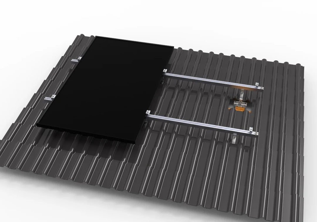 SunEnergyXT hochwertiger Ziegeldach Montagesatz für 2 oder 4 Solarmodule - Dachhaken