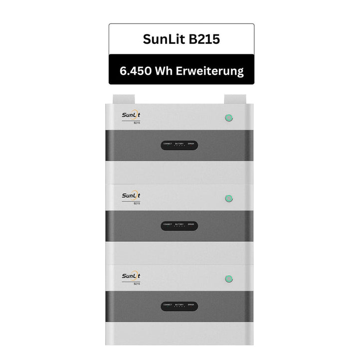 SunLit B215 Erweiterungs-Trio - 6,45 kWh SunLit