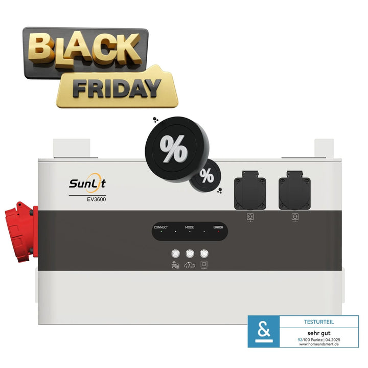 SunLit EV3600 - Bidirektionaler Wechselrichter Black Week Deal SunLit