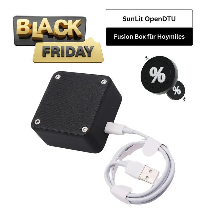 SunLit OpenDTU Fusion Box - Kompatibel mit Hoymiles HM, HMS und HMT Serie SunLit