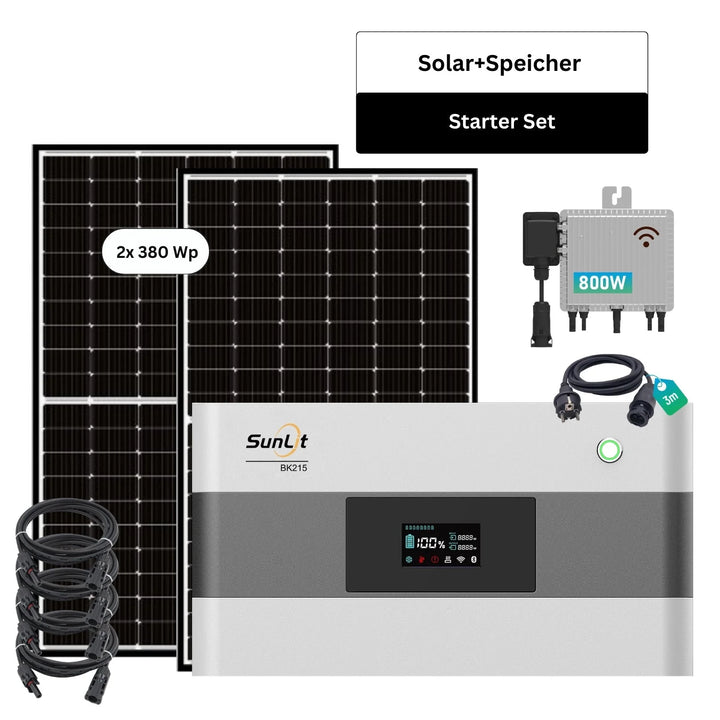 SunLit Solar+Speicher Starter Set SunLit