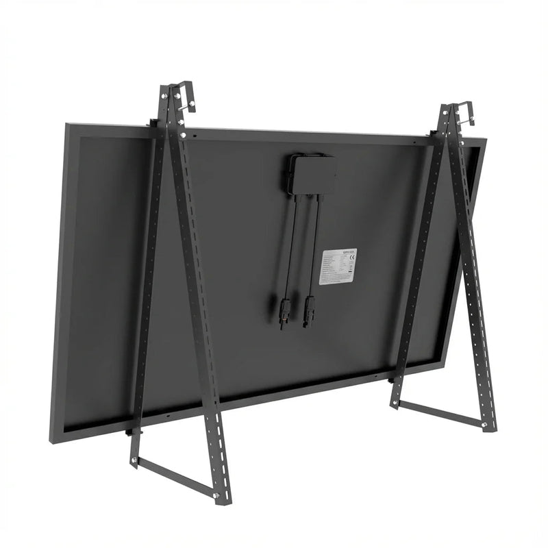 SunEnergyXT Solarmodulhalterung 3-in-1 (Full-Black) für Balkonkraftwerk MSH-01B - Balkon, Terrasse, Flachdach