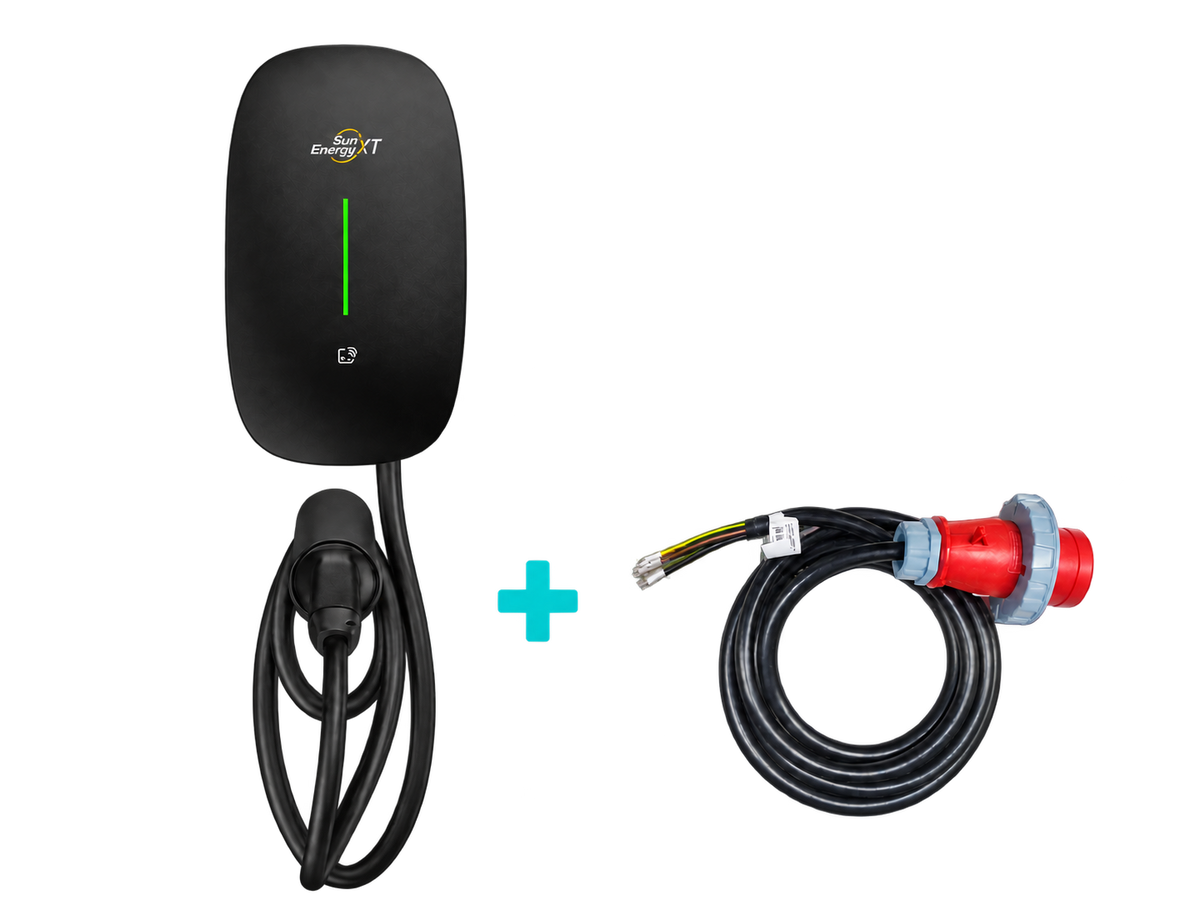 SunEnergyXT AC11-3AE-B Wallbox mit zusätzlichem 3-m-CEE-Anschlusskabel