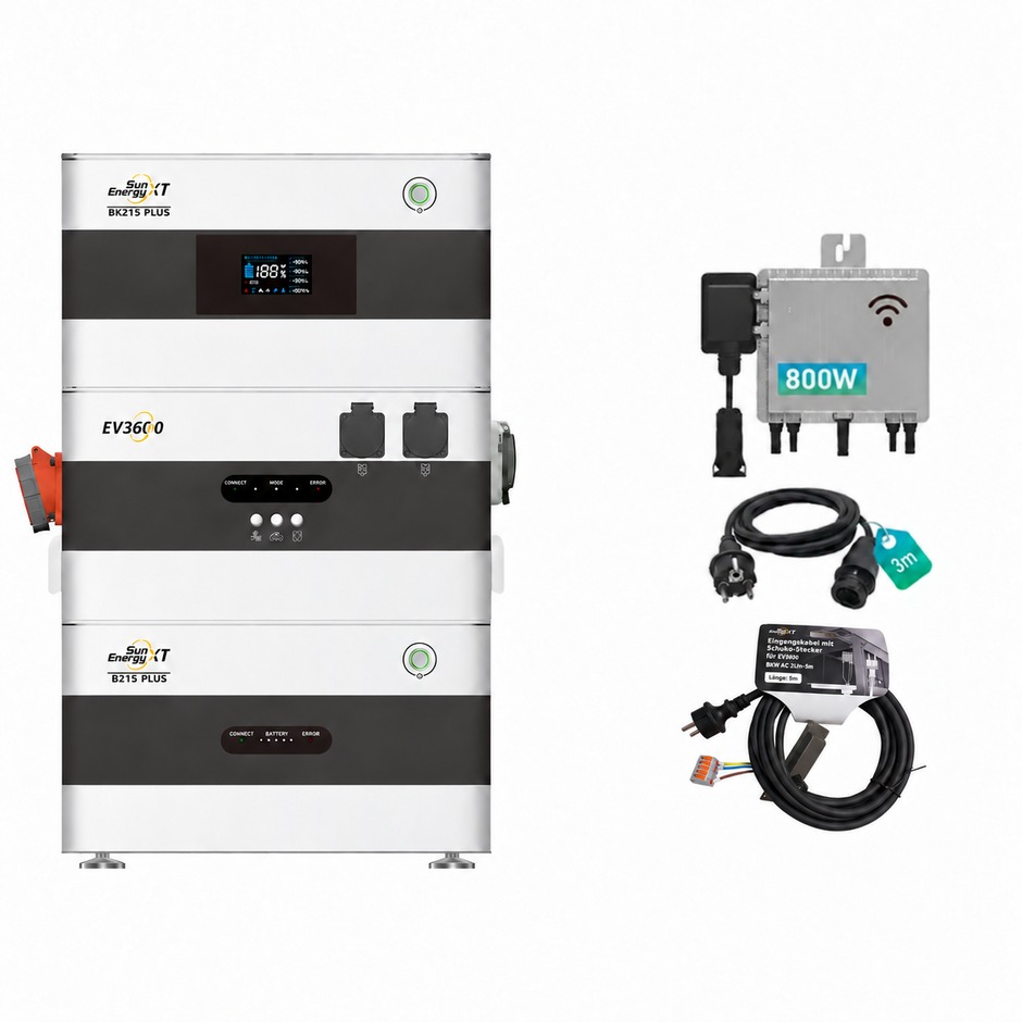 Dynamic Starter PLUS Set mit optionalem EV3600-Schuko-Eingangskabel (5 m)