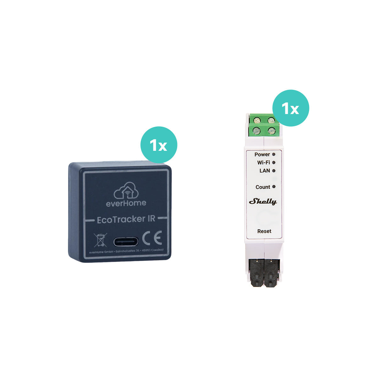 EcoTracker IR und Shelly Pro 3EM Energie-Management-Set – Produktübersicht