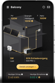 SunEnergyXT App – Beispielansicht der Energieflüsse