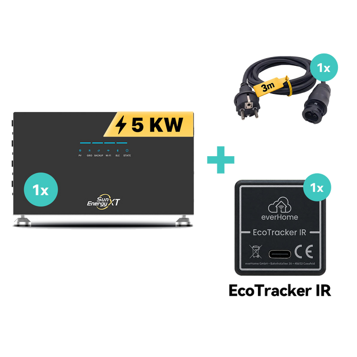 SunEnergyXT 500 5 kWh 800 W mit EcoTracker IR