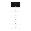 SunEnergyXT 500 PRO AC CORE mit 5 B500 Erweiterungsbatterien, Frontansicht des Sets