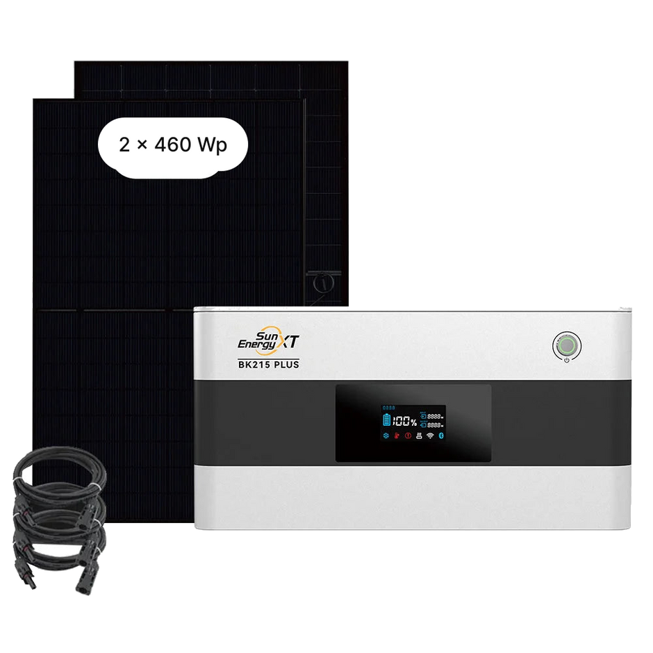 SunEnergyXT BK215 PLUS Sparpaket 01 mit 2 × 460-Wp-Solarmodulen