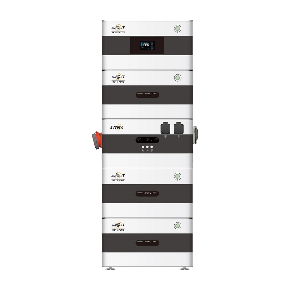 2Way Speicherturm PLUS Komplett-Set mit 8,6 kWh Speicher und EV3600 Wechselrichter