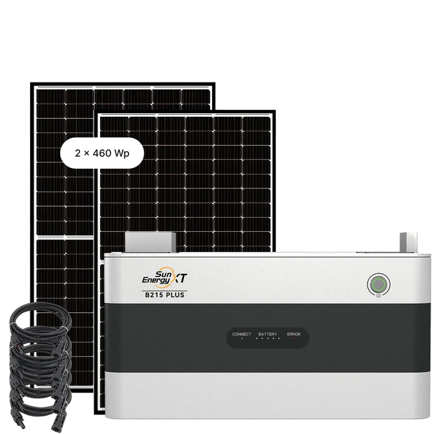 SunEnergyXT Solar- und Speicher-Upgrade-Set mit B215 PLUS und 2 × 460-Wp-Solarmodulen