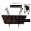 3-in-1 Solarmodulhalterung (silber) für Balkonkraftwerk - Balkon, Terasse, Flachdach DRB Solar
